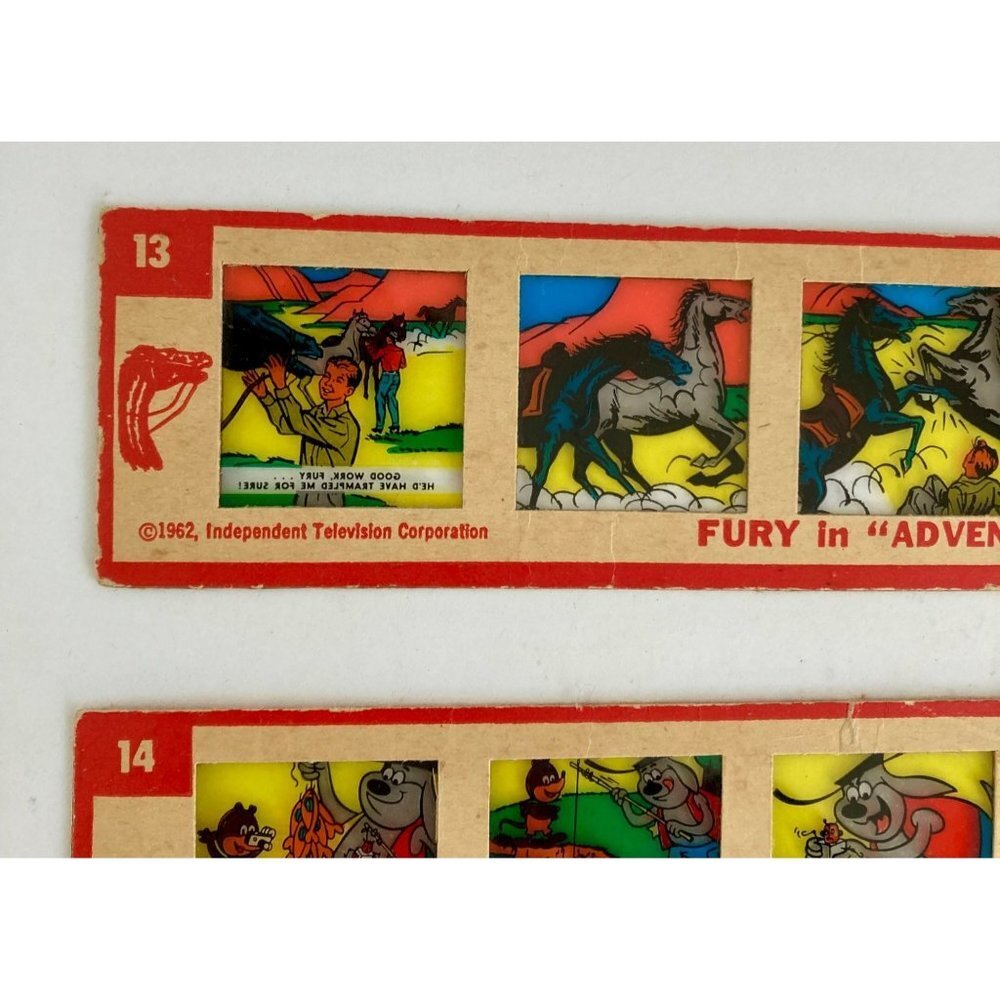 Lot 6 Kenner Color Slides Give-A-Show Projector 1960's Flintstones, Jetsons, etc - Picture 3 of 7